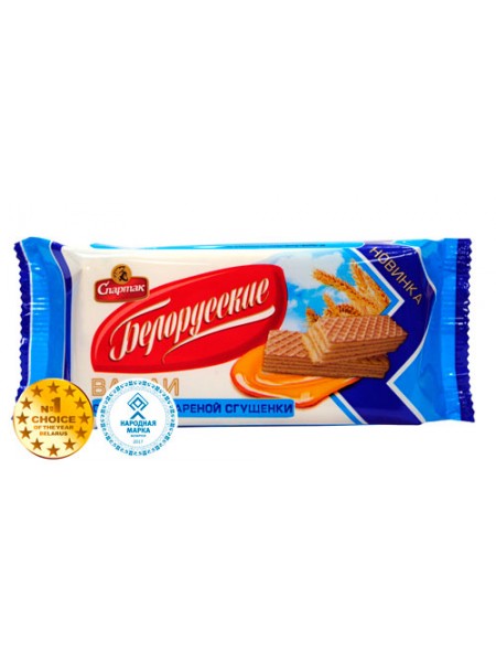 Вафли Белорусские со вкусом варен.сгущенки Топ флоу-пак 89гр Спартак Вафли Белорусские со вкусом варен.сгущенки Топ флоу-пак 89гр Спартак